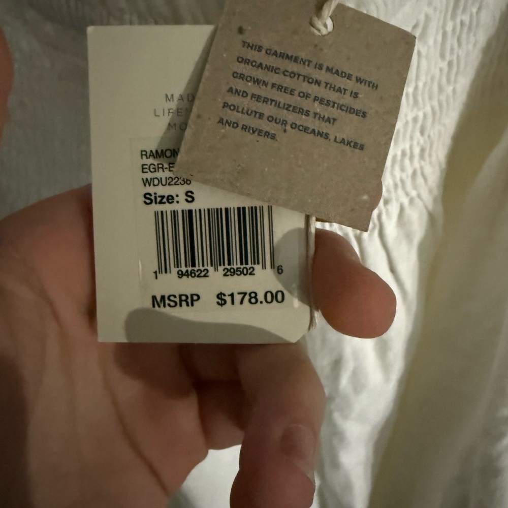 Faherty White Backless Dress - Picture 3 of 4